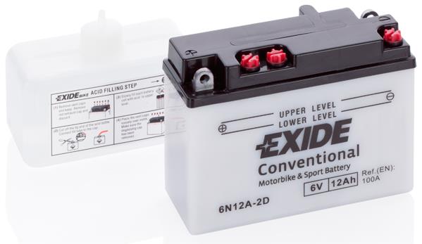 Exide 6N12A-2D Акумулятор Exide Conventional 6В 12Ач 100А(EN) R+ 6N12A2D: Приваблива ціна - Купити в Україні на EXIST.UA!