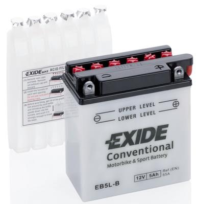 Exide EB5L-B Акумулятор Exide Conventional 12В 5Ач 65А(EN) R+ EB5LB: Приваблива ціна - Купити в Україні на EXIST.UA!
