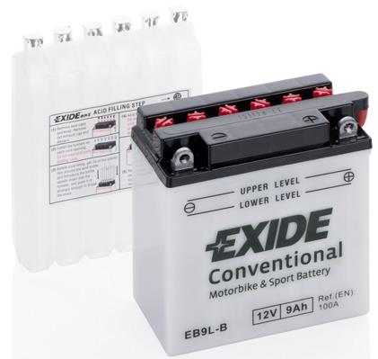Exide EB9L-B Акумулятор Exide Conventional 12В 9Ач 100А(EN) L+ EB9LB: Купити в Україні - Добра ціна на EXIST.UA!