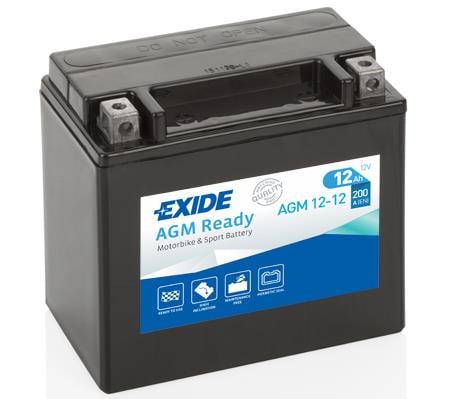 Exide AGM12-12 Акумулятор Exide AGM Ready 12В 12Ач 200А(EN) L+ AGM1212: Приваблива ціна - Купити в Україні на EXIST.UA!