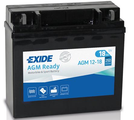 Exide AGM12-18 Акумулятор Exide AGM Ready 12В 18Ач 250А(EN) R+ AGM1218: Купити в Україні - Добра ціна на EXIST.UA!