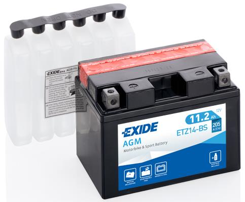 Exide ETZ14-BS Акумулятор Exide AGM 12В 11,2Ач 205А(EN) L+ ETZ14BS: Приваблива ціна - Купити в Україні на EXIST.UA!