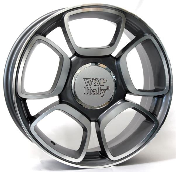 RFI17705737BND WSP Italy Диск колеса легкосплавний WSP Italy W157 FORIO (FIAT) 7x17 4x100 ET37 DIA56,6 ANTHRACITE POLISHED