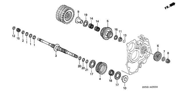 Кольцо резиновое Honda 22815-P4P-003