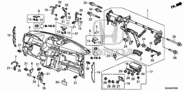 90322SR3J80 Honda Гайка