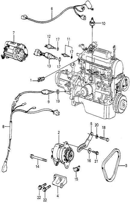 31112692000 Honda Кронштейн генератора
