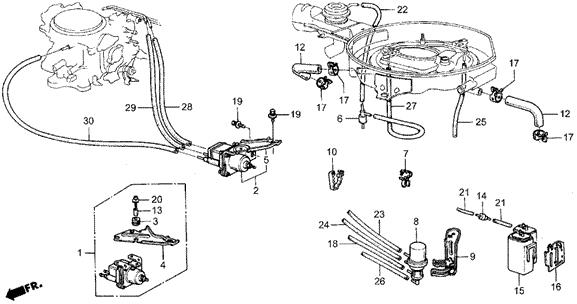 36362PE1670 Honda Кронштейн осушителя