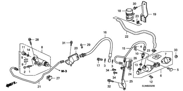 46995SLNA01 Honda Кронштейн осушителя