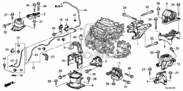 50931T3MA10 Honda Кронштейн осушителя