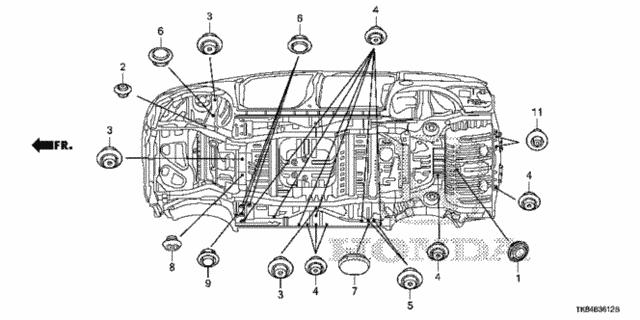 90851S3VA00 Honda Клипса