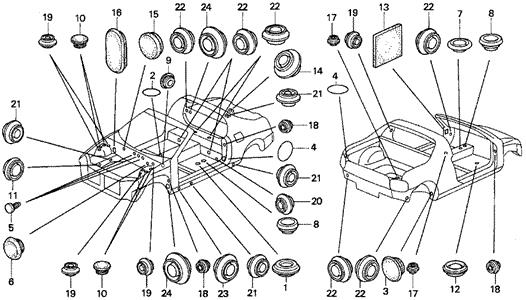 91631SR3000 Honda Заглушка