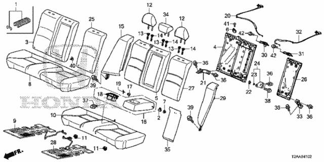 82295T2FL21 Honda Кронштейн осушителя