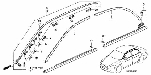 91571SDC305 Honda Клипса