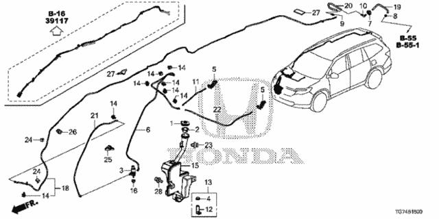 91591TG7A01 Honda Кліпса