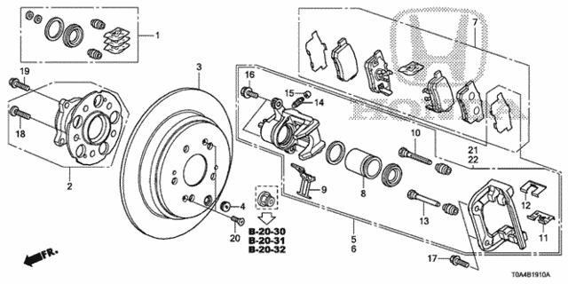 Купить Honda 43227-S9A-E01 по низкой цене в Украине!