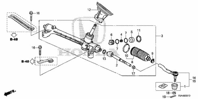53434T5B003 Honda Клипса