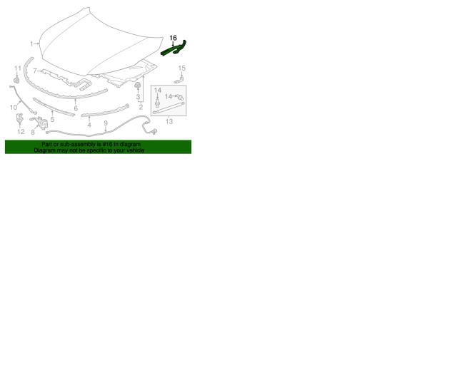 60170T2FA00ZZ Honda Петля капота
