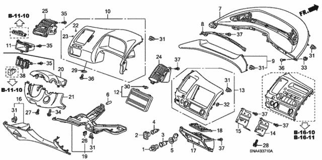 90650SE3000 Honda Кліпса