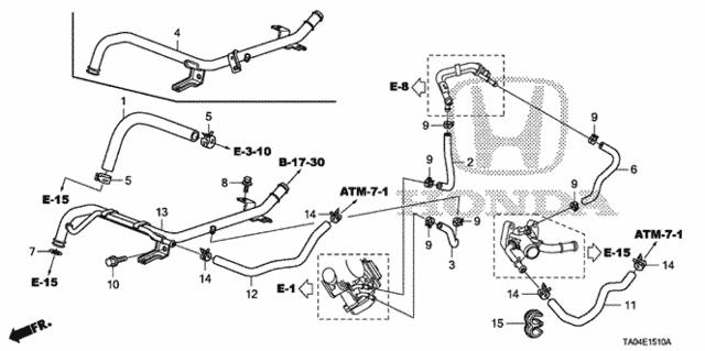 90696SB3003 Honda Клипса