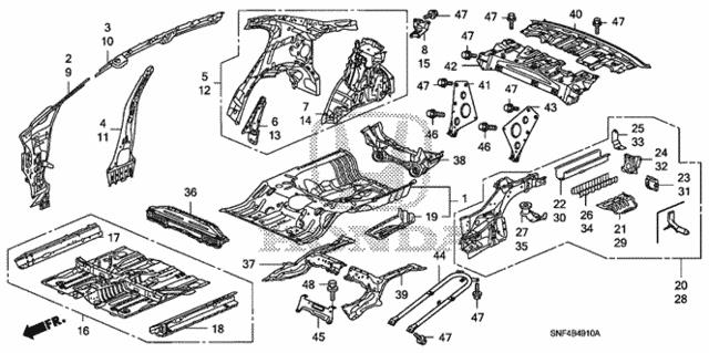 65638SNFA00ZZ Honda Кронштейн осушителя