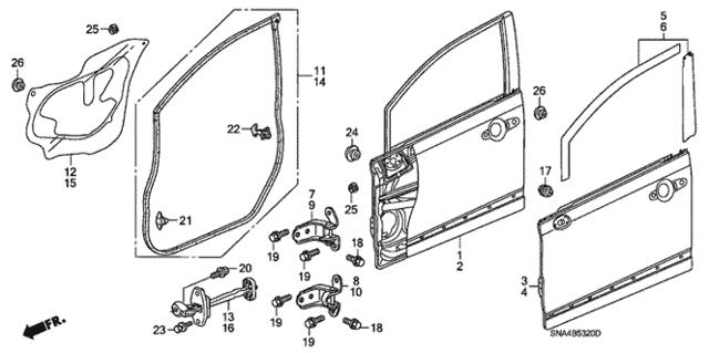 90830SNA003 Honda Заглушка