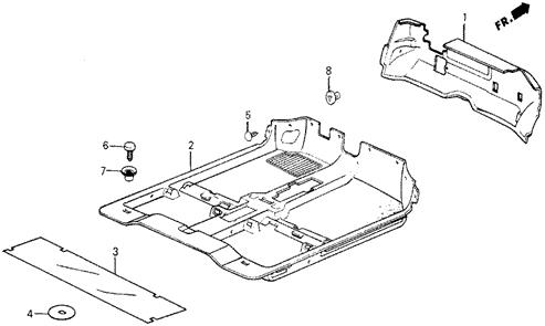 Honda 90652-SA0-003YN Кліпса 90652SA0003YN: Приваблива ціна - Купити в Україні на EXIST.UA! 90652SA0003YN Honda Кліпса