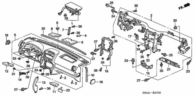 90666SD4901ZA Honda Клипса