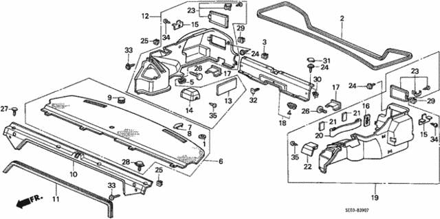 90667SA0003YP Honda Кліпса