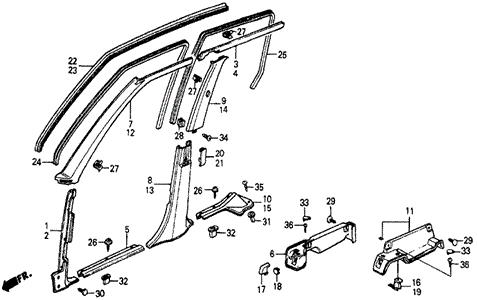 90667SA0003YT Honda Кліпса