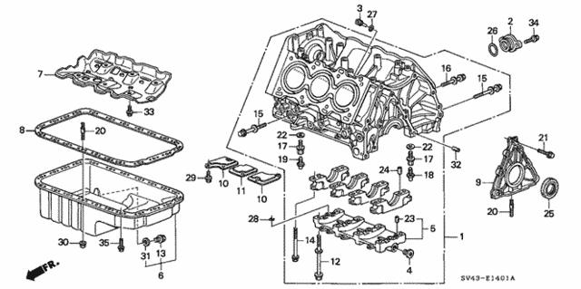 91305PH7003 Honda Кольцо резиновое