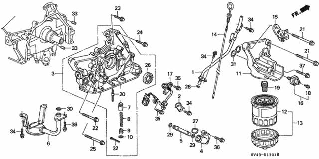 Прокладка масляного насоса Honda 91318-PY3-000