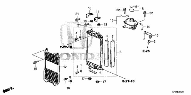1J0615K0000 Honda Кронштейн осушителя