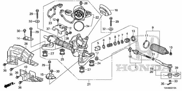 53535SMB003 Honda Шайба дистанционная