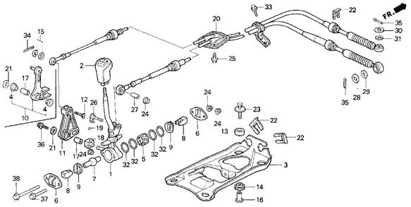 54114SM4003 Honda Направляющая