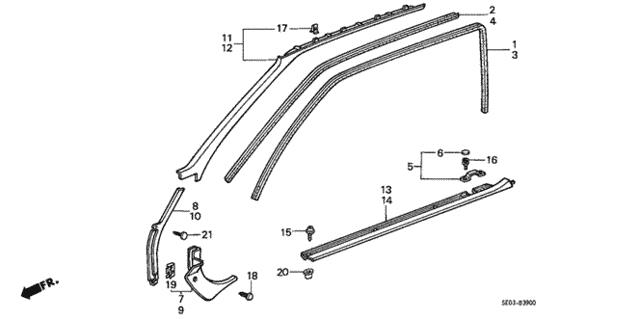 91560SE3003ZS Honda Кліпса