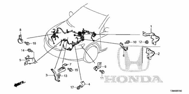 32201T2AA00 Honda Кронштейн осушителя