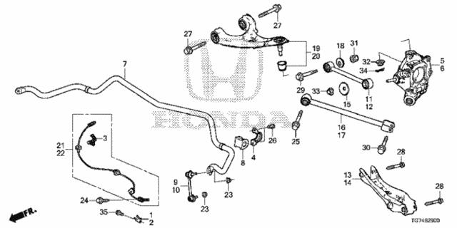 42514TZ5A01 Honda Кронштейн осушителя
