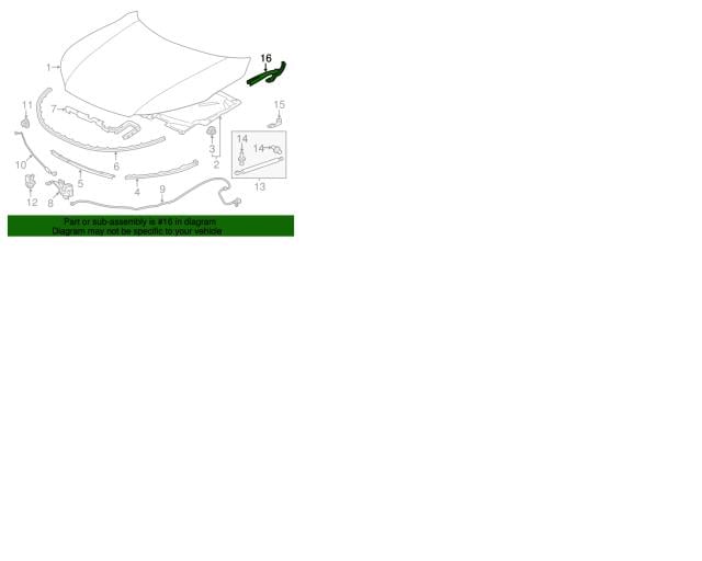 60120T2FA00ZZ Honda Петля капота
