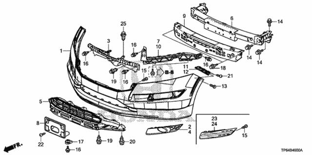 71107TY4A40 Honda Заглушка