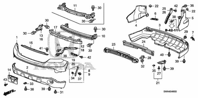 Honda 71570-SWA-A00 Автозапчастина 71570SWAA00: Приваблива ціна - Купити в Україні на EXIST.UA! 71570SWAA00 Honda Автозапчастина