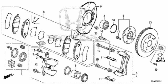 45216T3LA31 Honda Поршень