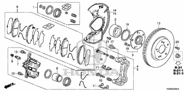 45216TR3A01 Honda Поршень