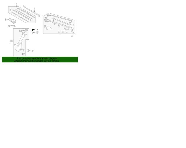 76815SR0004 Honda Форсунка омывателя стекла