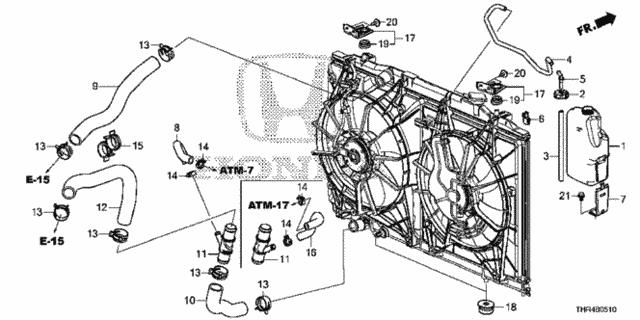 74171TZ5A00 Honda Кронштейн осушувача