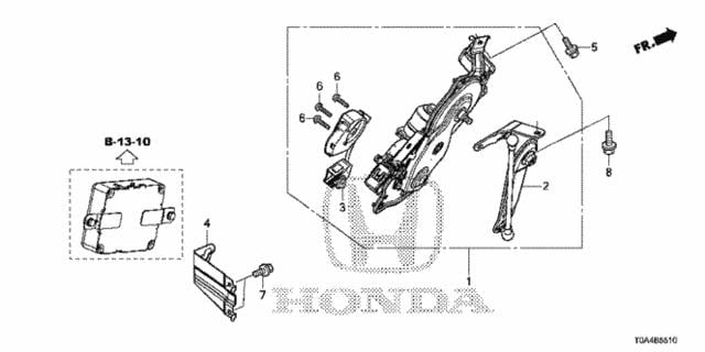 74971T1WA00 Honda Кронштейн осушителя