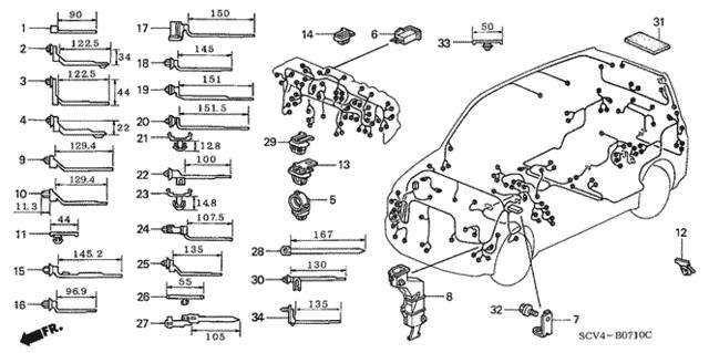 91557SCV003 Honda Клипса