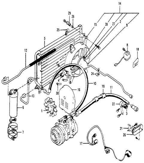 N1466209050 Honda Кронштейн осушителя