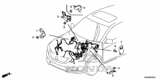 32206T3VA00 Honda Кронштейн осушителя