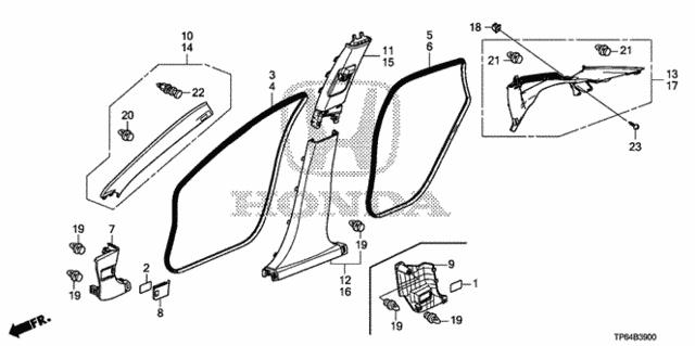 38215TP6A01 Honda Наклейка