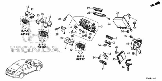 39771T3VA00 Honda Кронштейн осушителя